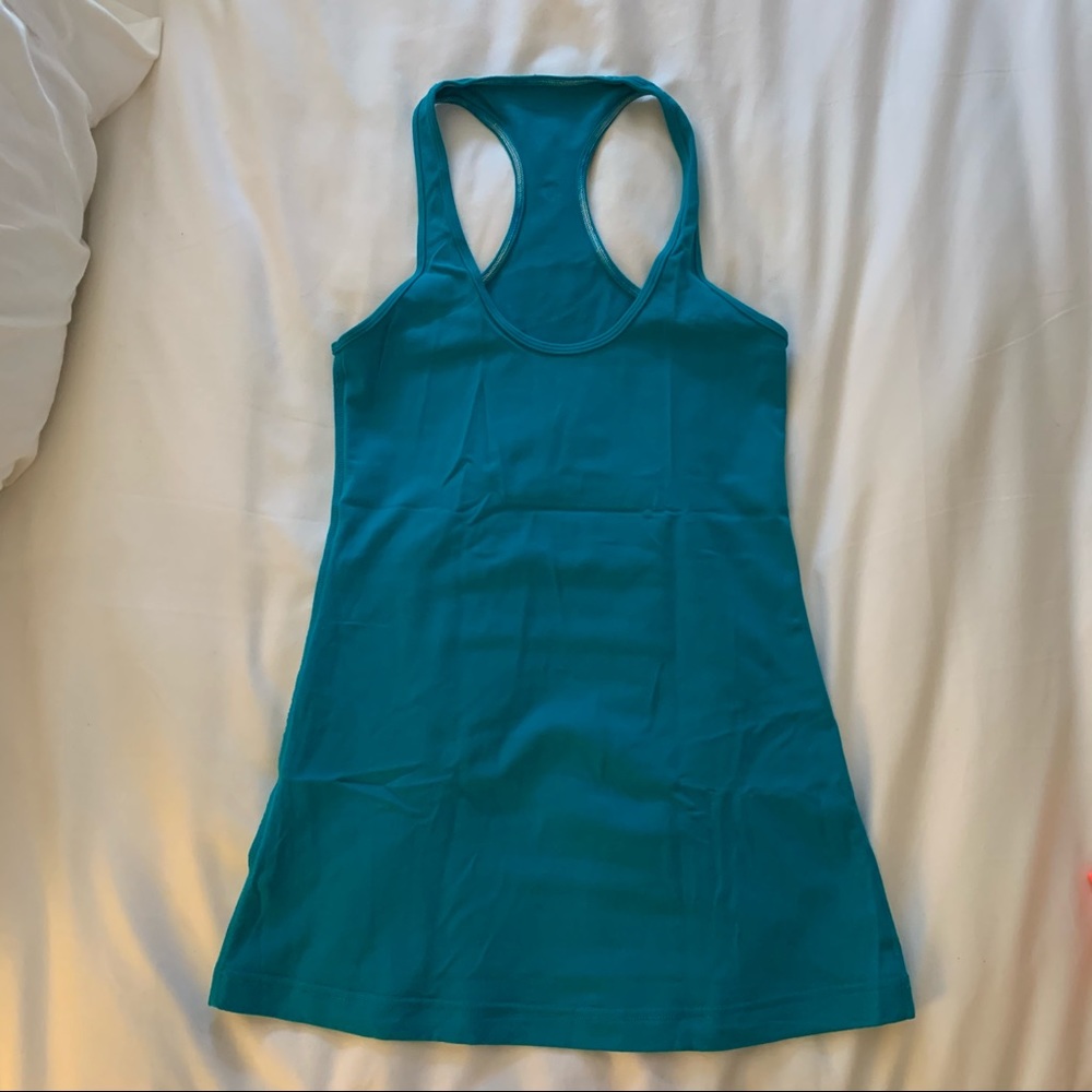 lululemon athletica Teal Racerback Tank Top